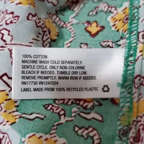 RHODE x Target whimsical Green floral spaghetti strap crop bra top size medium - Picture 10 of 10